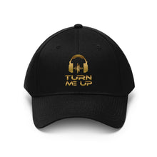 Load image into Gallery viewer, Turn Me Up Gold Twill Hat
