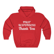 Load image into Gallery viewer, First Responders Thank You Unisex Heavy Blend™ Hooded Sweatshirt
