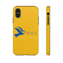 Charger l&#39;image dans la galerie, Ukraine Peace &amp; Freedom - Yellow - iPhone / Pixel / Galaxy
