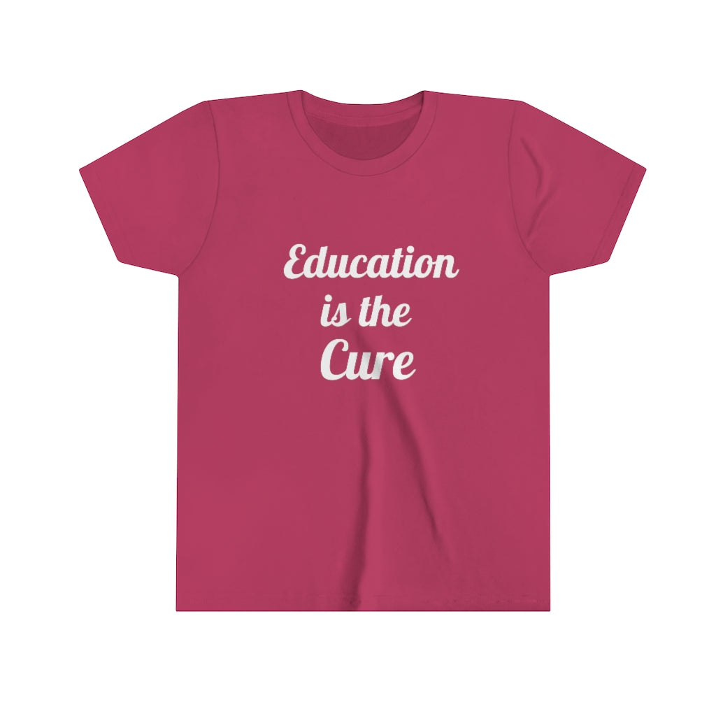 Education is the Cure Youth Short Sleeve Tee