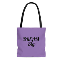 画像をギャラリービューアに読み込む, Dream Big Purple AOP Tote Bag
