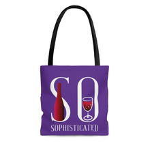 将图片加载到图库查看器，So Sophisticated version 2 - Purple - AOP Tote Bag
