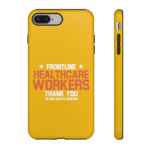 Load image into Gallery viewer, Tough Cases - Thank You Frontline Healthcare Workers - Yellow - iPhone / Pixel / Galaxy
