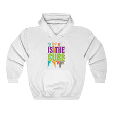 Cargar imagen en el visor de la galería, Education is the Cure (version 3) Unisex Heavy Blend™ Hooded Sweatshirt
