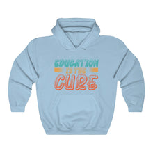将图片加载到图库查看器，Education is the Cure (version 2) Unisex Heavy Blend™ Hooded Sweatshirt
