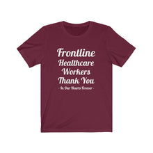 Load image into Gallery viewer, Frontline Healthcare Workers Thank You Unisex Jersey Short Sleeve Tee
