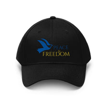 Load image into Gallery viewer, Ukraine Peace &amp; Freedom Twill Hat
