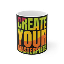 将图片加载到图库查看器，Create Your Masterpiece Ceramic Black Mug 11oz
