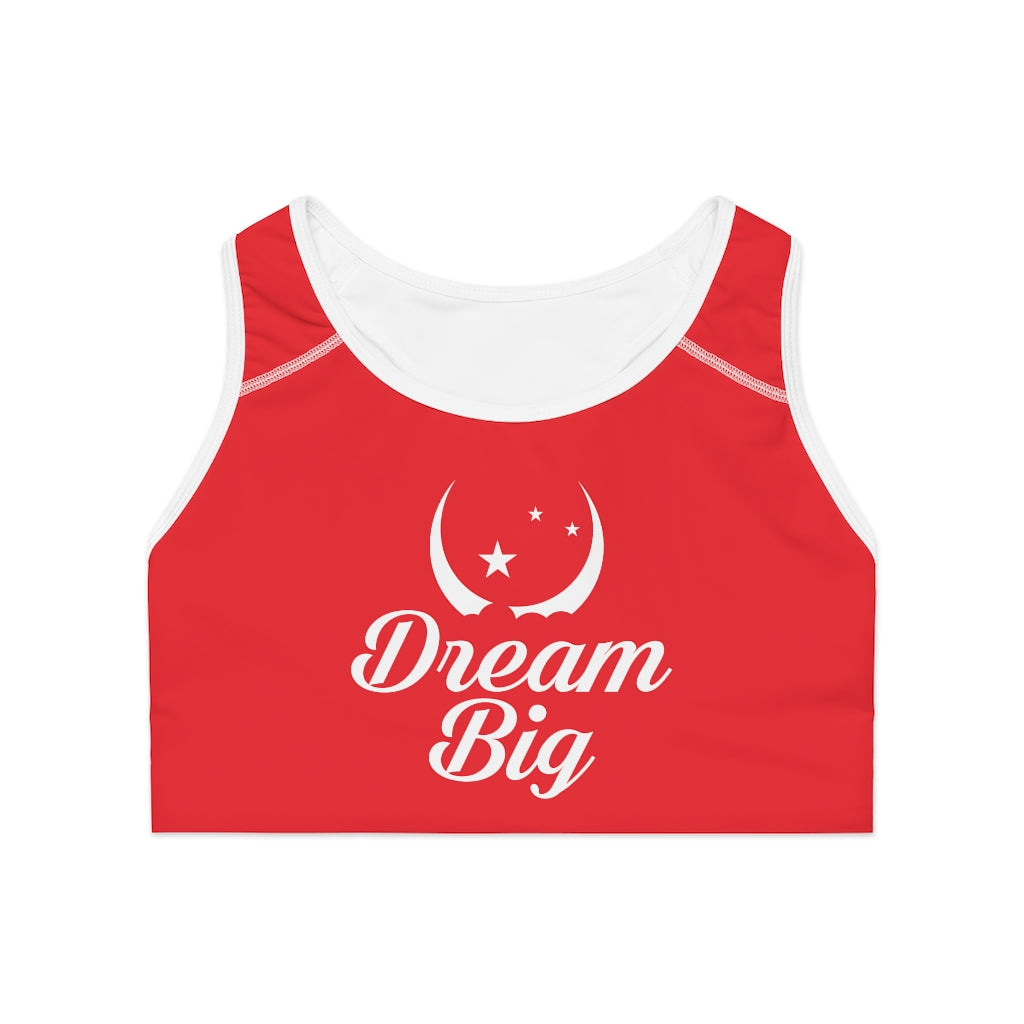 Dream Big Sports Bra - Red