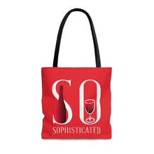 Load image into Gallery viewer, So Sophisticated version 2 - Red - AOP Tote Bag
