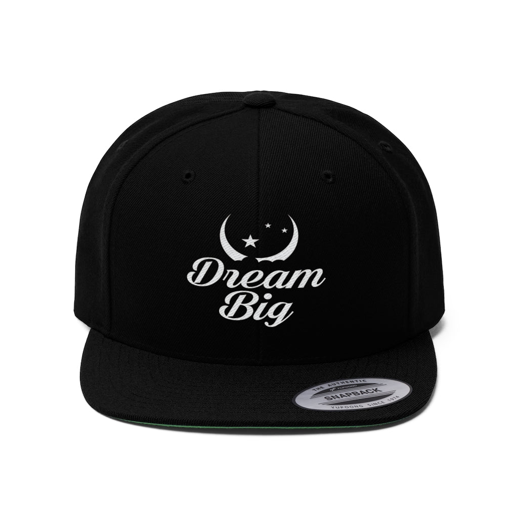 Dream Big w/ Moon Flat Bill Hat