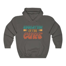 Charger l&#39;image dans la galerie, Education is the Cure (version 2) Unisex Heavy Blend™ Hooded Sweatshirt
