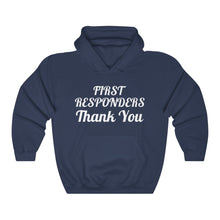 Load image into Gallery viewer, First Responders Thank You Unisex Heavy Blend™ Hooded Sweatshirt

