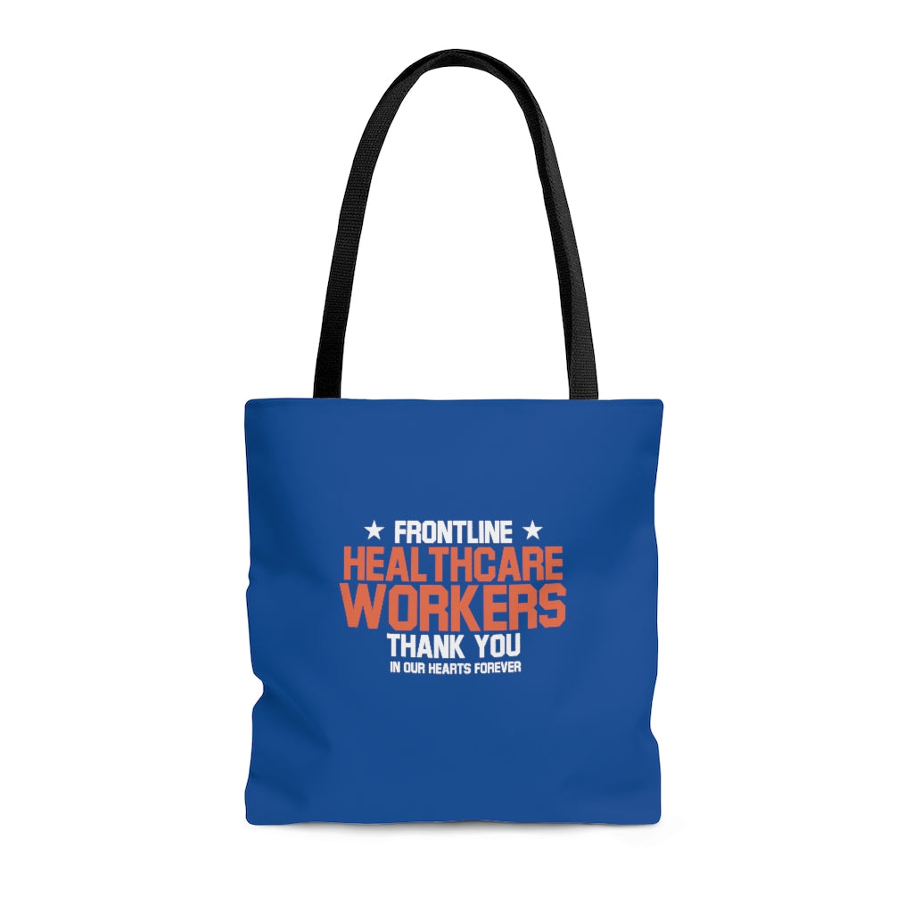 Frontline Healthcare Workers (version 2) Thank You Blue AOP Tote Bag