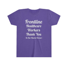 Load image into Gallery viewer, Frontline Healthcare Workers Thank You Youth Short Sleeve Tee
