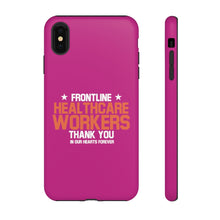 Cargar imagen en el visor de la galería, Tough Cases - Thank You Frontline Healthcare Workers - Berry - iPhone / Pixel / Galaxy
