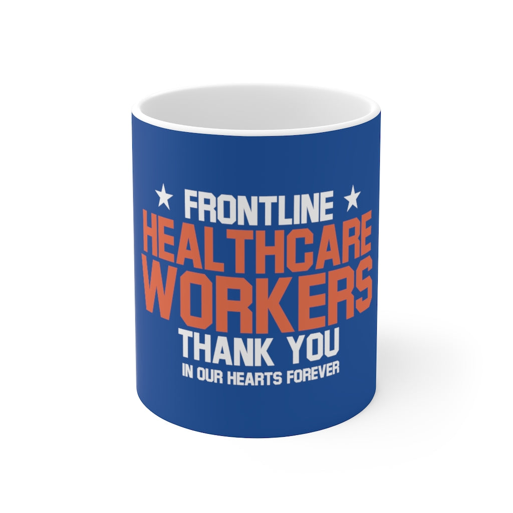 Frontline Healthcare Workers version 2 Blue Ceramic Mug 11oz