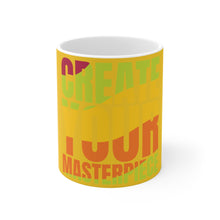 Load image into Gallery viewer, Create Your Masterpiece Ceramic Yellow Mug 11oz
