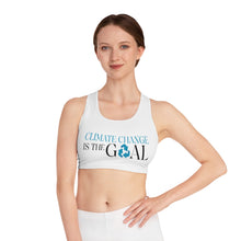 Load image into Gallery viewer, Climate Change Sports Bra - White
