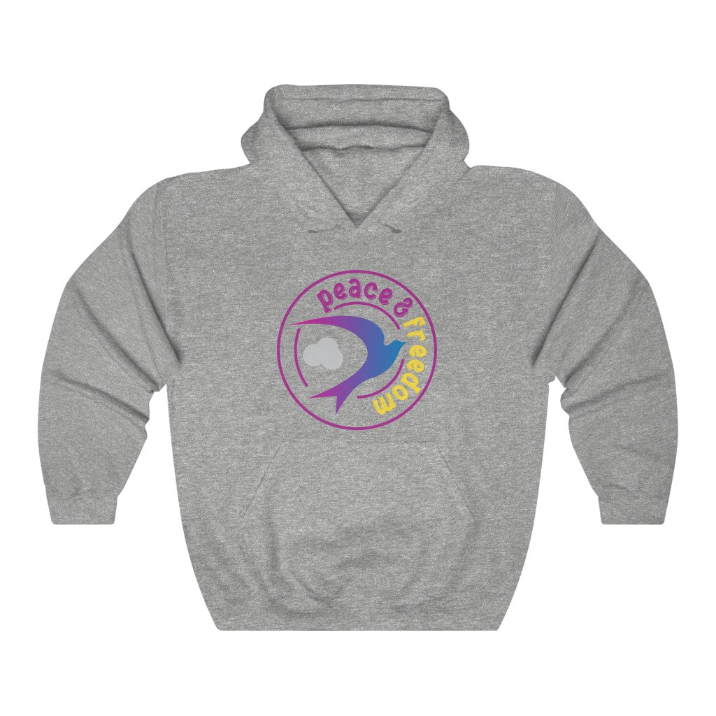 Peace & Freedom version 2 Unisex Heavy Blend™ Hooded Sweatshirt