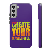 Load image into Gallery viewer, Tough Cases - Create Your Masterpiece - Purple - iPhone / Pixel / Galaxy
