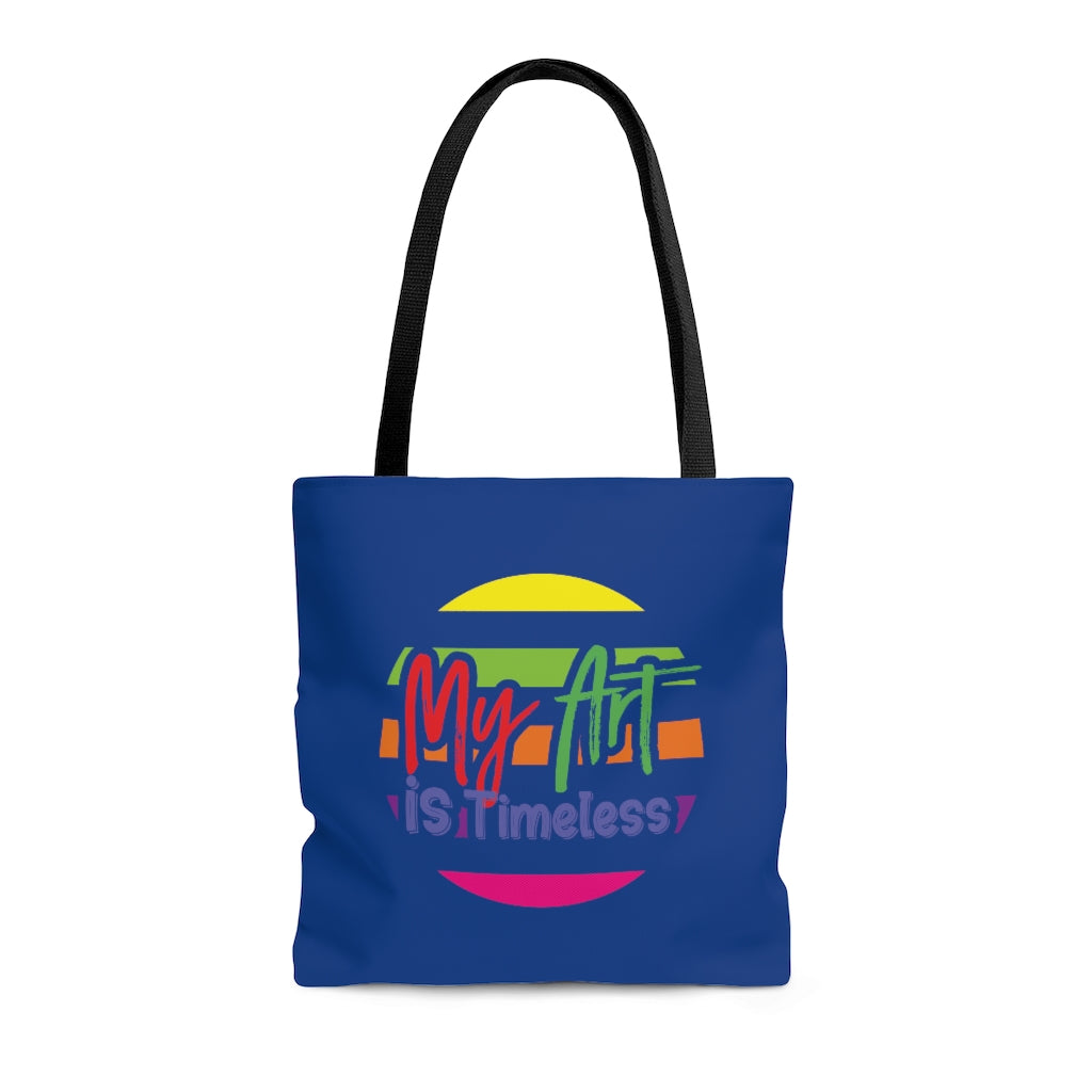 My Art is Timeless Blue Tote Bag