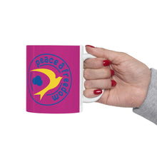 Load image into Gallery viewer, Peace &amp; Freedom Berry Mug 11oz
