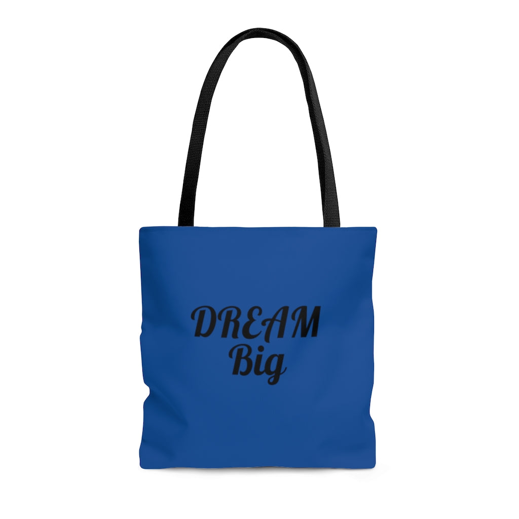 Dream Big Blue AOP Tote Bag