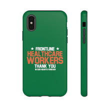 Load image into Gallery viewer, Tough Cases - Thank You Frontline Healthcare Workers - Green - iPhone / Pixel / Galaxy
