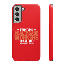 Load image into Gallery viewer, Tough Cases - Thank You Frontline Healthcare Workers - Red - iPhone / Pixel / Galaxy
