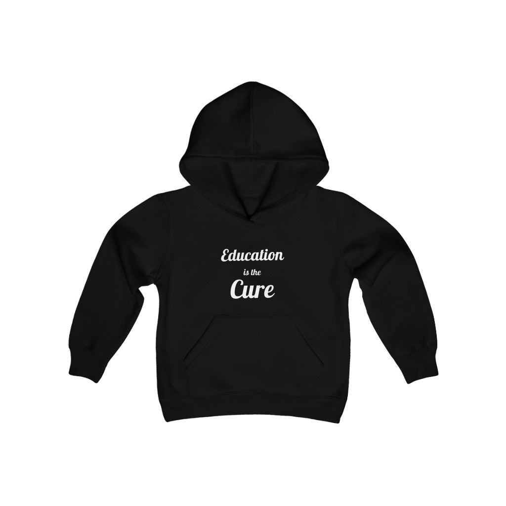 Education is the Cure Youth Heavy Blend Hooded Sweatshirt