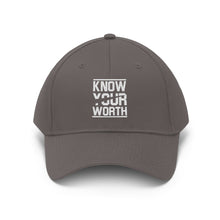 Load image into Gallery viewer, Know Your Worth Twill Hat
