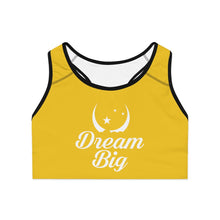 将图片加载到图库查看器，Dream Big Sports Bra - Yellow
