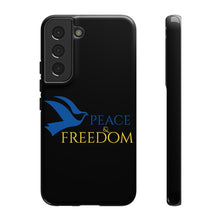 Load image into Gallery viewer, Ukraine Peace &amp; Freedom - Black - iPhone / Pixel / Galaxy
