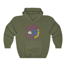 将图片加载到图库查看器，Peace &amp; Freedom version 2 Unisex Heavy Blend™ Hooded Sweatshirt
