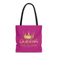 将图片加载到图库查看器，Queens Live Forever Berry AOP Tote Bag

